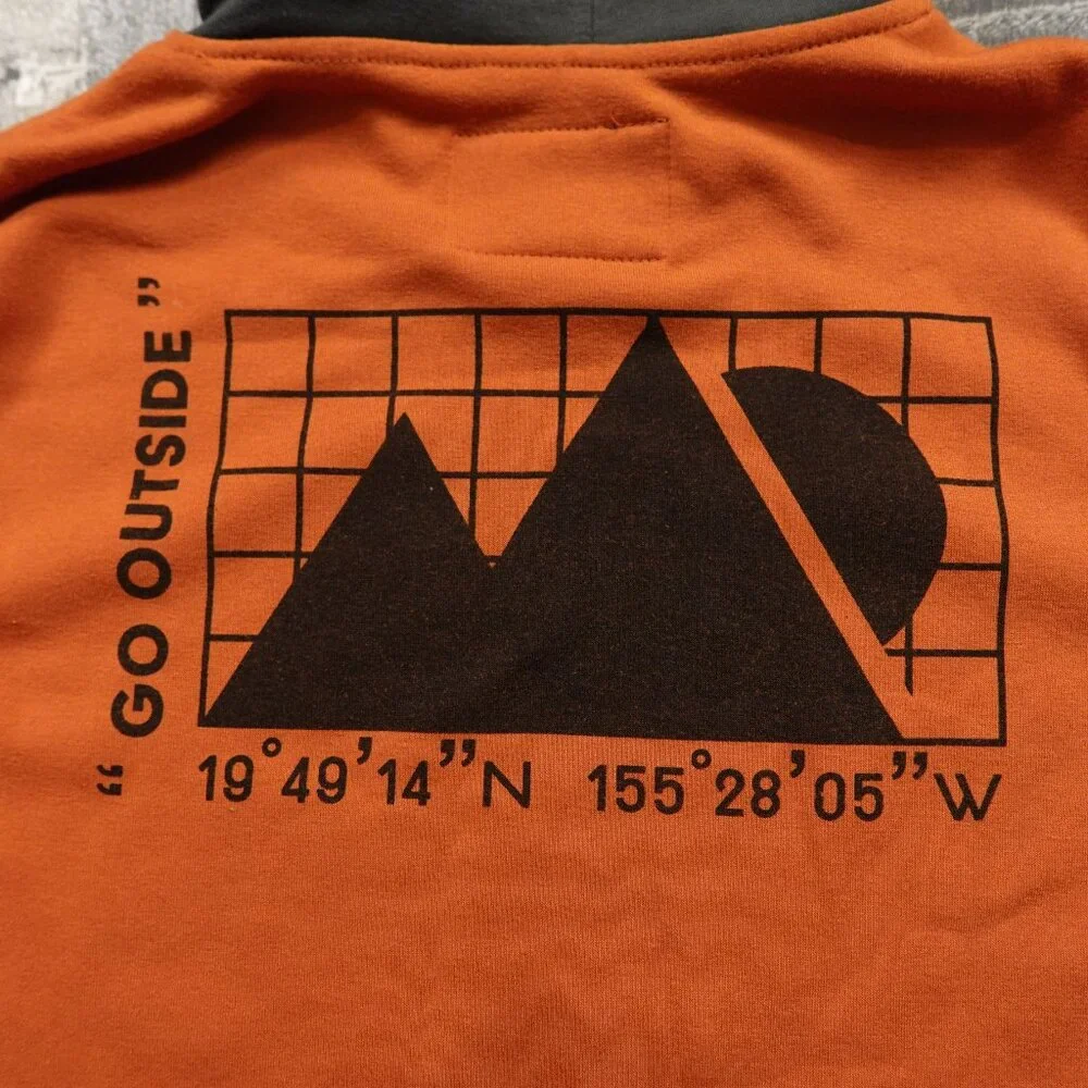 Brooklyn Cloth Colorblock Hoodie XL – “Go Outside” Graphic - Picture 14 of 14